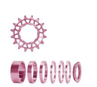 Kfwfuaee Ensemble de Conversion à Vitesse Unique pour vélos 16T 18T, Roues Libres à Cassettes à Vitesse Unique pour vélos en Alliage d ' Aluminium pour Ensemble de Conversion de vélos