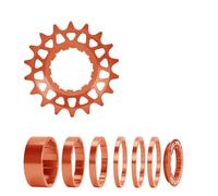 Kfwfuaee Ensemble de Conversion à Vitesse Unique pour vélos 16T 18T, Roues Libres à Cassettes à Vitesse Unique pour vélos en Alliage d ' Aluminium pour Ensemble de Conversion de vélos
