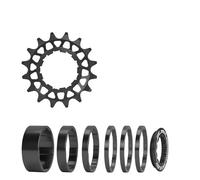 Kfwfuaee Ensemble de Conversion à Vitesse Unique pour vélos 16T 18T, Roues Libres à Cassettes à Vitesse Unique pour vélos en Alliage d ' Aluminium pour Ensemble de Conversion de vélos