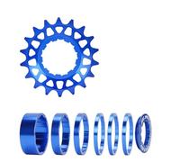 Kfwfuaee Ensemble de Conversion à Vitesse Unique pour vélos 16T 18T, Roues Libres à Cassettes à Vitesse Unique pour vélos en Alliage d ' Aluminium pour Ensemble de Conversion de vélos