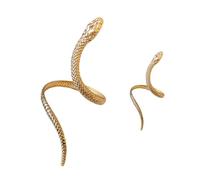 [Kfwfuaee] Ensemble manchette et bague ouverte en forme de serpent avec motif serpent - Bijoux ouverts réglables - Cadeau pour femme tendance