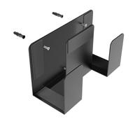 Kfwfuaee Étagère de rangement murale en métal pour ordinateurs portables et tablettes Étagère murale en métal à 2 couches Peut contenir des appareils jusqu'à 4 cm