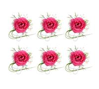[Kfwfuaee] Fleur de poignet Butonnier Fleur Artificielle Douce pour Mariage Bal Anniversaire Rituel et Fête Plage