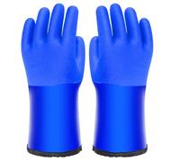 Kfwfuaee Gants de travail d'hiver robustes avec doublure en polaire, imperméables, antidérapants, protection contre le froid, adaptés aux conditions difficiles, lot de 2 gants imperméables pour