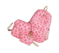 Kfwfuaee Lot de 3 sacs à dos Bows - Sac à dos d'école - Grande capacité - Décontracté - Sac à dos esthétique - Collège pour tous les jours, d