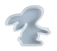 Kfwfuaee Moule en silicone - Vase hydroponique - Pour créer un lapin de Pâques unique - Bougeoir - Accessoire réutilisable