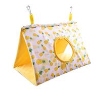Kfwfuaee Niche douillette pour perroquets - Nid chaud - Tente hamac pour petit animal de compagnie - Maison d'hiver avec 2 crochets en métal pour perruches, aras, gerbilles, nid d'oiseau - Hamac pour