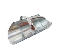 Kfwfuaee Pelles d'alimentation pour poules de grande taille en fer de type lourd avec poignée confortable, anti-lavage facile et ergonomique