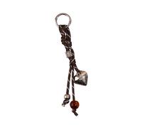 Kfwfuaee Porte-clés en corde tressée pour sac à main, accessoire de sac à dos, pendentif pour femme et fille, cadeau en corde tressée, Déduction ronde