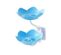 Kfwfuaee Porte-savon double couche avec rotation automatique Étanche Amovible Forme pour salle de bain Évier de douche Bol Accessoires de bateau