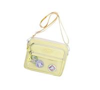 Kfwfuaee Practical Casual Crossbody Purse with Badge Space Display Nylon Shoulder Bags for Individualistic Expression Campus Life Bag