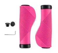 Kfwfuaee Réduire les vibrations Poignée de vélo Poignée de vélo ergonomique Couvercle de guidon à motif antidérapant Anneaux de verrouillage pour accessoires de VTT Housse de poignée de vélo étanche