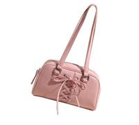 Kfwfuaee Sac à bandoulière élégant inspiré du ballet avec nœuds Détails de la cravate Poches inférieures pour femmes à la mode Trajets ou shopping Accessoire féminin moderne, a