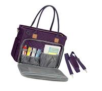 Kfwfuaee Sac fourre-tout pour enseignant - Ordinateur portable avec porte-gobelet - Sacs d'infirmière - Supports professionnels - Ordinateur d'affaires - Porte-monnaie - Infirmière, lilas