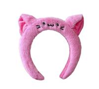 [Kfwfuaee] Serre-tête animal de dessin animé pour réunions de famille, anneau en peluche pour femmes lavées bandeau pour cheveux cosplay fête accessoires de photo de lavage