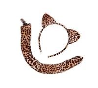 Kfwfuaee Serre-tête doux avec oreilles de chat et queue amovible pour enfants et adultes