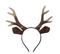 Kfwfuaee Serre-tête en forme de bois de cerf réaliste pour Halloween, déguisement de renne