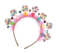 Kfwfuaee Serre-tête multicolore cuit au four pour enfants Festival Complément de pont en pierre scintillante Non Irritation Plan Pinces à cheveux lisses pour enfants actifs