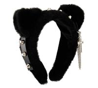 [Kfwfuaee] Serre-tête oreilles de chat réalistes Boucles d'oreilles Adolescent Bandeau Animation Thème Bandeau pour femmes amateurs de cinéma