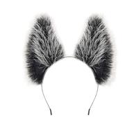 Kfwfuaee Serre-tête oreilles de chat renard loup accessoire de cheveux pour Noël, Halloween, fête costumée