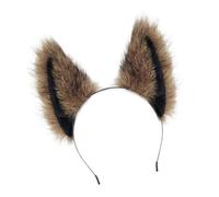 Kfwfuaee Serre-tête oreilles de chat renard loup accessoire de cheveux pour Noël, Halloween, fête costumée