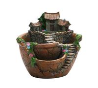 Kfwfuaee Support de pot de fleurs décoratif pour jardin de la maison Présentoir de plantes succulentes Renforcer l'esthétique naturelle Bureau Balcon Utilisez des pots de plantes décoratifs