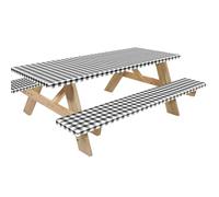 Kfwfuaee Table élastique résistante à la saleté pour activités de plein air, rêves aquatiques, bancs de table rectangulaires, couverture de camping, pique-nique