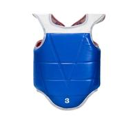 Kfwfuaee Taekwondo Protection de poitrine haute résistance aux chocs Structure en cuir Convient pour l'entraînement artistique et la compétition. Protection de la poitrine