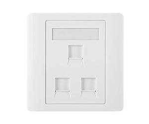 Kfwfuaee Tool Easy Keystone Plugs Murale avec Contacts plaqués Or de Filet Ignifuge pour Transmission de signaux Stables Zone de Travail Sortie Nette
