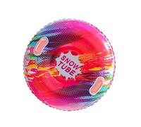 Kfwfuaee Traîneau gonflable avec poignées en PVC épais pour ski, traîneau à neige pliable, accessoires de sports d'hiver en plein air, jouet pour garçons et filles, activité familiale