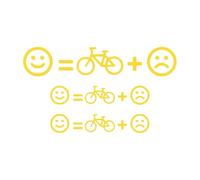 Kfwfuaee Transferts de vélo amovibles - Reste de déni de décoloration - Enregistrement décoratif pour cyclisme - Résistant à la décoloration