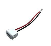 Kfwfuaee Type de connecteur USB C vers PH2.0 avec plaque de verrouillage à écrou - Prise femelle étanche - Courant élevé - Port de charge rapide - Type de connecteur femelle