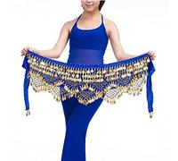 KFXYSM Ceinture Danse Orientale Belly Dance Taille Chaîne Hand Foulard Bellydance Ceinture de la Ceinture Danse Tenue Danse Orientale Femme(Blue)