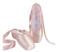 KFXYSM Chaussures de Ballet, Chaussons Ballet Fille Ballerina Ballet Pointe Chaussures Rose Rouge Femmes Satin Satin Toile Ballet Chaussures pour la Danse(Pink,38)