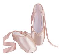 KFXYSM Chaussures de Ballet, Chaussons Ballet Fille Filles Ballerina Ballet Pointe Chaussures Femmes Satin Toile Ballet Chaussures pour la Danse(Pink,36)