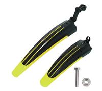 KFXYSM Garde Boue VTT, Garde Boue Velo Lot de 2 Garde-Boue de vélo Anti-éclaboussures for vélo de Montagne, Garde-Boue Avant et arrière, Accessoires de Cyclisme for 20/22/24/26 Pouces(Black Yellow)