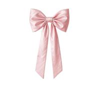 KFXYSM Gros Noeud Sapin De Noel,Gros Noeud Cadeau Décorations De Fête en Forme Grand Nœud Rose Géant, 43 X 24 Pouces, Ruban Satin, Contient Un Feutre, Décoration Murale