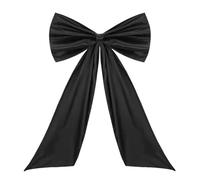 KFXYSM Gros Noeud Sapin De Noel,Gros Noeud Cadeau Grand Nœud Rose for Toile De Fond, Décoration Murale Salle Fête d'anniversaire, Ruban Géant À Suspendre, Cadeau(Black)