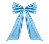 KFXYSM Gros Noeud Sapin De Noel,Gros Noeud Cadeau Grand Nœud Rose for Toile De Fond, Décoration Murale Salle Fête d'anniversaire, Ruban Géant À Suspendre, Cadeau(Sky Blue)