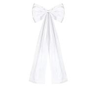 KFXYSM Gros Noeud Sapin De Noel,Gros Noeud Cadeau Grand Nœud Rose for Toile De Fond, Décoration Murale Salle Fête d'anniversaire, Ruban Géant À Suspendre, Cadeau(White)
