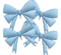 KFXYSM Gros Noeud Sapin De Noel,Gros Noeud Cadeau Lot De 6 Grands Ballons À Nœud Rose Mat, Décoration d'anniversaire, Mariage, Fond(2)