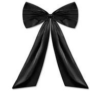 KFXYSM Gros Noeud Sapin De Noel,Gros Noeud Cadeau Ruban À Nœud Surdimensionné for Toile De Fond, Décoration Murale Salle Fête d'anniversaire, Géant Suspendre, Cadeau, Papillon(Black)