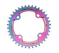 KFXYSM Plateau Vélo,Plateau de Pédalier Mountian Bike Chaintring Huile Slick Aluminium Route Bike PLANCHINE À Plaque DE Toile TOITIES ÉTRANGÉES Bague 32T 34T 36T 38T(38T)