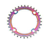 KFXYSM Plateau Vélo,Plateau de Pédalier Mountian Bike Chaintring Huile Slick Aluminium Route Bike PLANCHINE À Plaque DE Toile TOITIES ÉTRANGÉES Bague 32T 34T 36T 38T(32T)