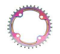 KFXYSM Plateau Vélo,Plateau de Pédalier Mountian Bike Chaintring Huile Slick Aluminium Route Bike PLANCHINE À Plaque DE Toile TOITIES ÉTRANGÉES Bague 32T 34T 36T 38T(36T)