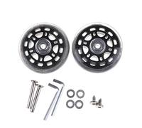 KFXYSM Roulette Valise 2PCS Valeuse à Bagages Roues de Rechange Essieux Pièces réparation 70 * 24mm