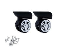KFXYSM Roulette Valise Remplacement Portables Lot de 2 Paires roulettes pivotantes silencieuses for valises A09 et A57, à Gauche Droite, pièces Rechange Monter soi-même(Blue)