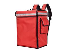 KFXYSM Sac Isotherme Livraison,Sac à Pizzas 4 2L / 58L Grands Sacs À Emporter Restauration Rapide Pizza Sac De Livraison Coffret Isolant Imperméable Stockage Dos Scooter(58L Red Color)