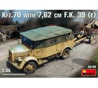 Kfz.70 & 7,62 Cm F.k. 39 ( R ) 1:35 Kit De Modèle En Plastique MINIART