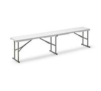 KG KITGARDEN - Banc Pliable Multifonctionnel, 180 x 28 x 43 cm, Blanc, Folding BC180